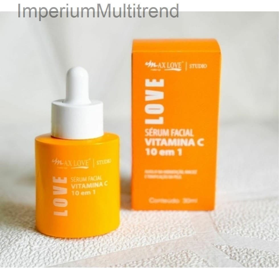 ✨✨ Sérum Facial Vitamina C 10 em 1 Max Love – Antioxidante, Clareador e HidratanteEUWB
