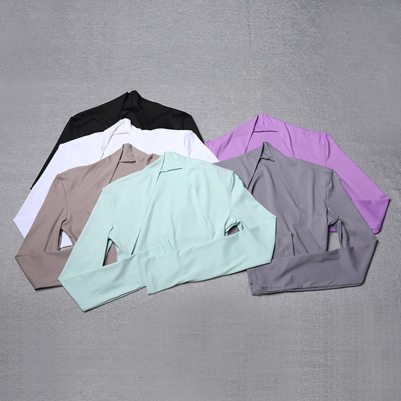 Roupas de Yoga femininas outono secagem rápida xale esportes topo feminino mais magro olhar roupas de Fitness jaqueta Ca
