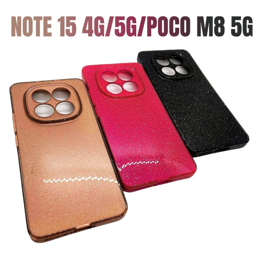 Capa Capinha de celular compatível com Redmi Note 15 4G/5G e Poco M8 5G Brilhante