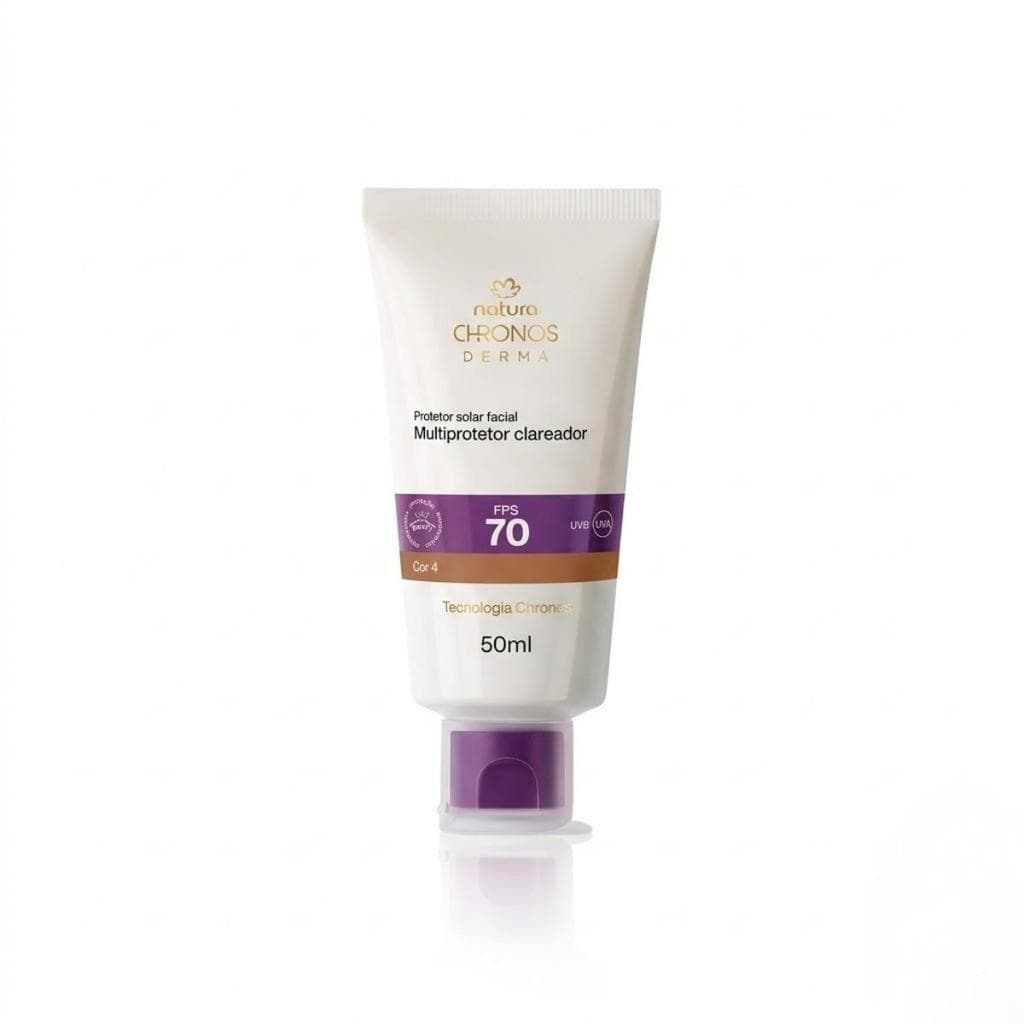 Protetor Multiclareador FPS 70 Natura Chronos Derma 50ml