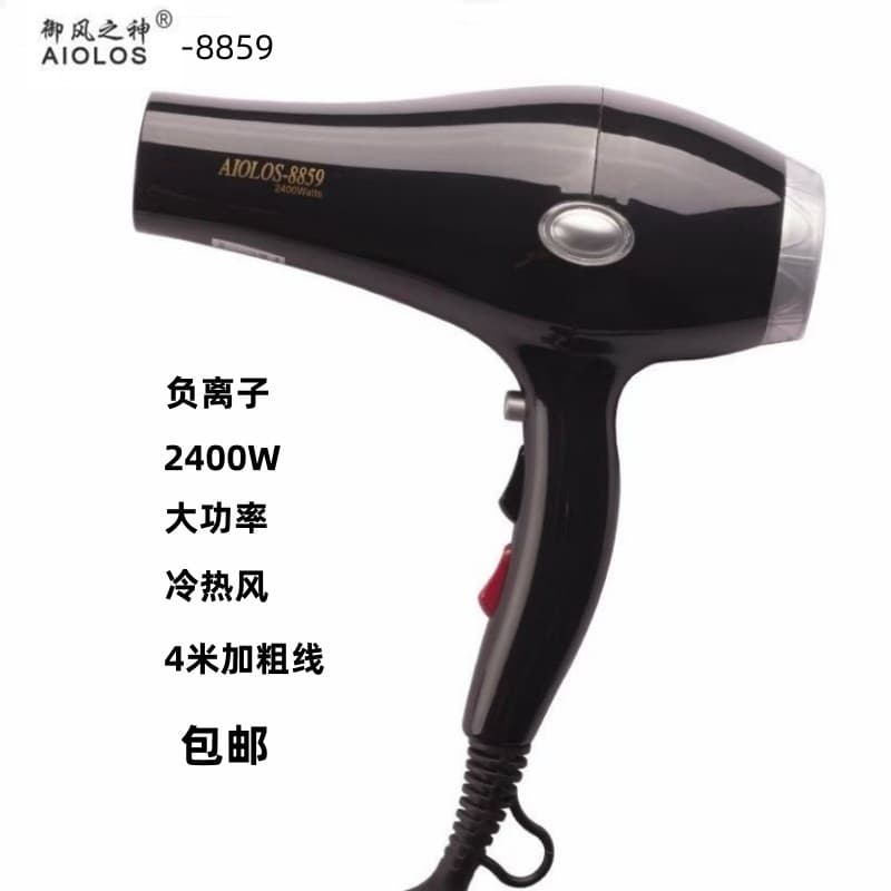 God of Wind 859 Secador de cabelo de alta potência Íon negativo Ar quente e frio Secador de cabelo profissional de alta 