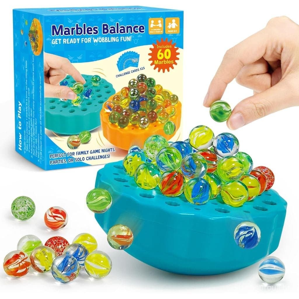 Jogo de Bolinhas Oscilantes - Jogo de Empilhar e Equilibrar para Crianças de 6 a 12 Anos e Famílias - Jogos Divertidos p