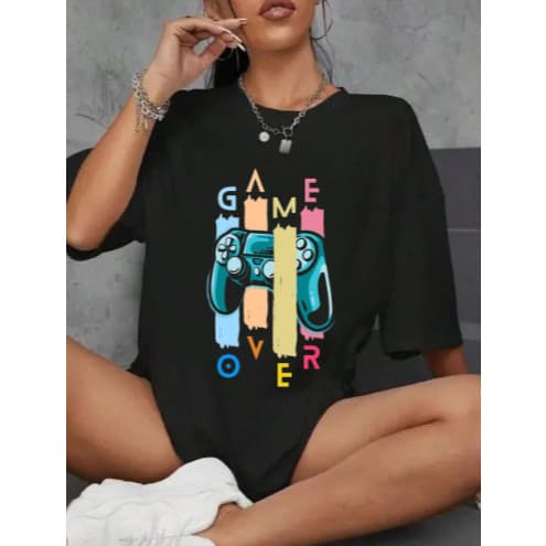 Camiseta Gamer Game Over Controle Videogame Unissex