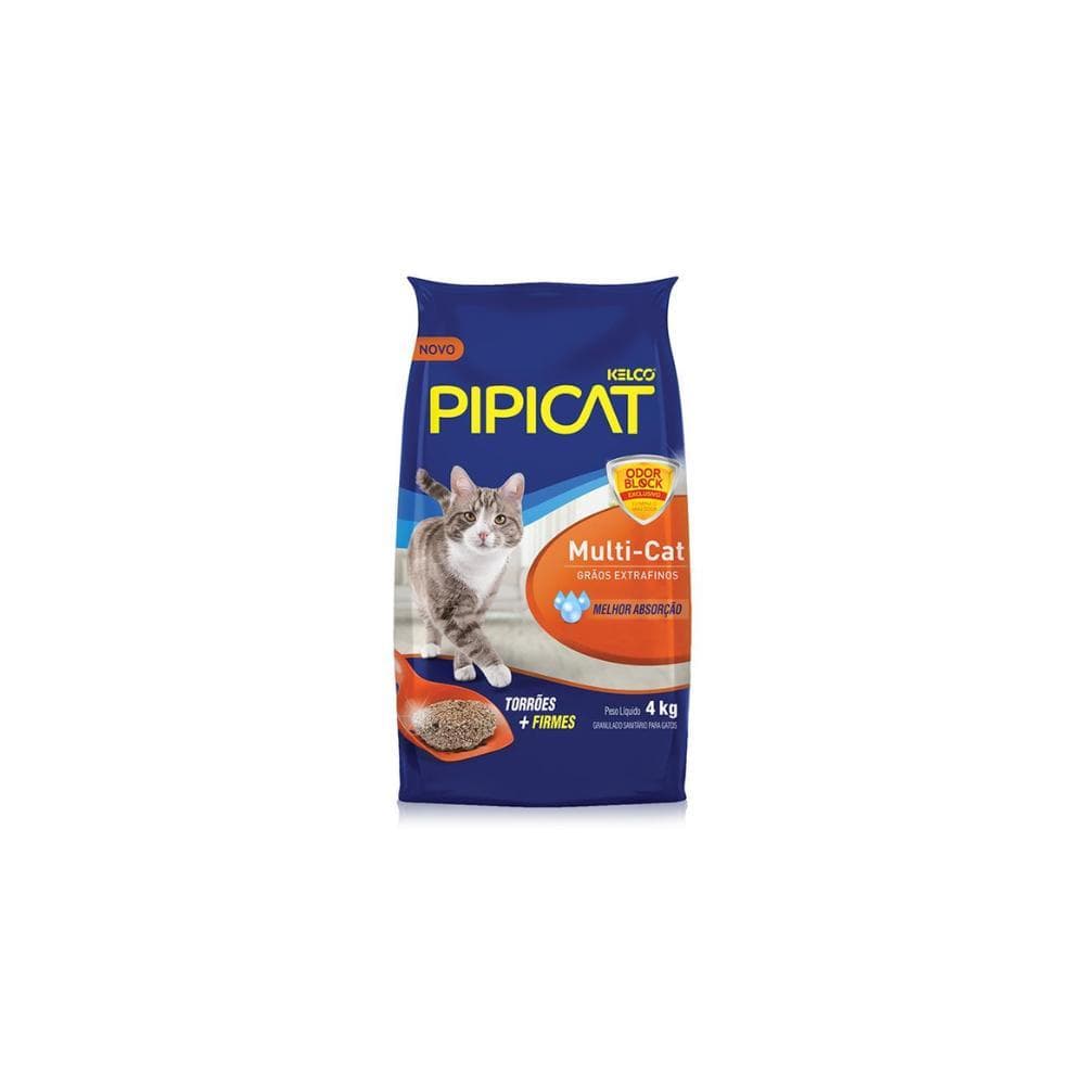 Areia Sanitária Multicat Pipicat 4kg
