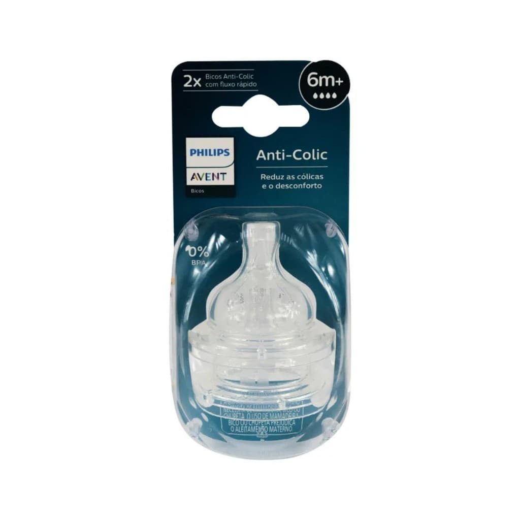 Bico Mamadeira Nº 4 Linha Anti-Colic 6m+ SCY764/02