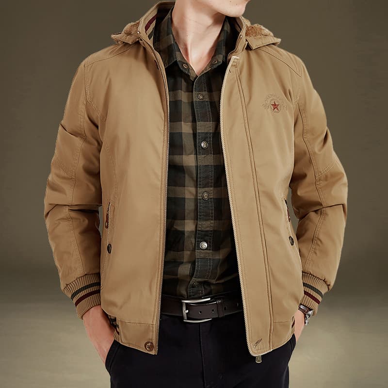 Pilot 2025 Jaqueta acolchoada de inverno masculina moda tamanho grande jaqueta acolchoada solta forro de lã jaqueta de a