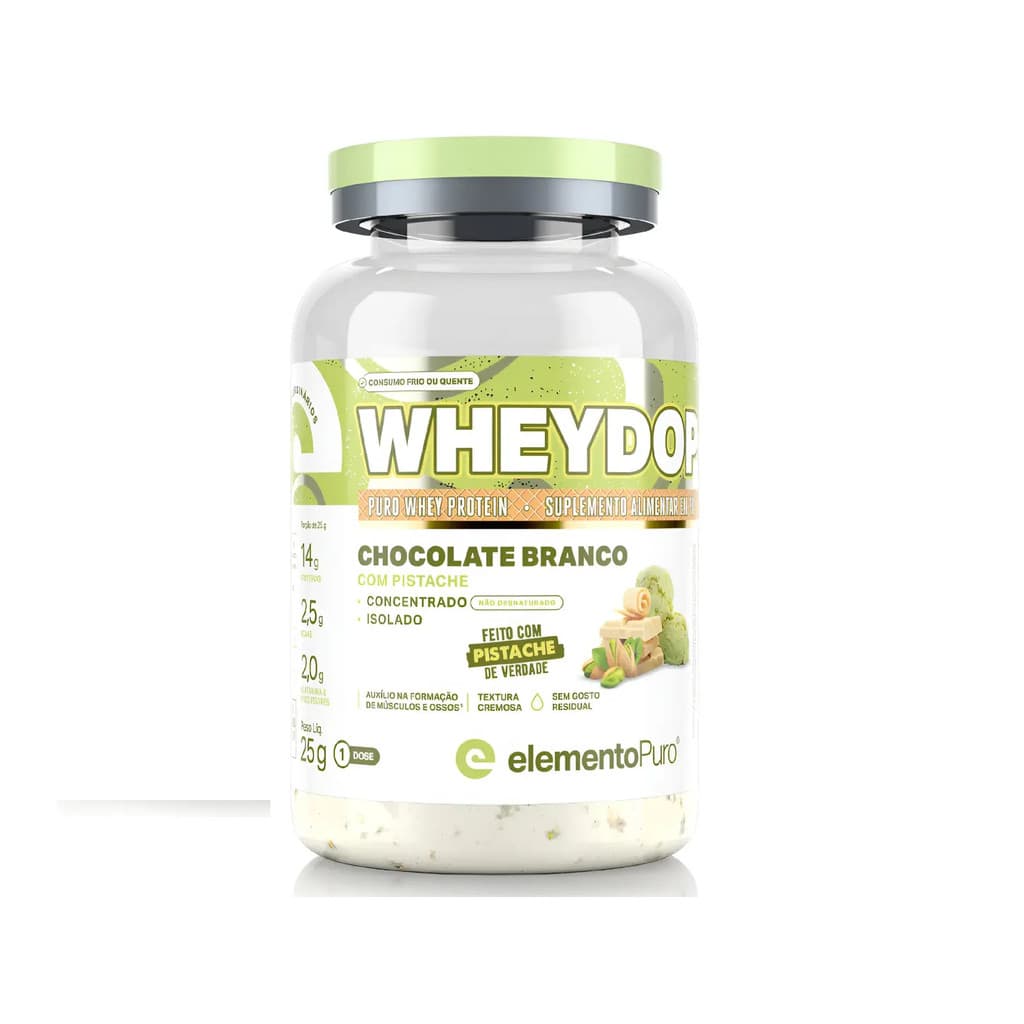 Whey Protein Monodose Wheydop X Chocolate Branco com Pistache 25g