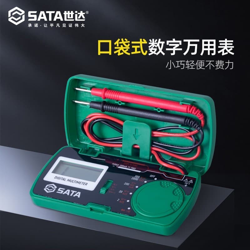 Shida ferramentas multímetro digital Mini pequeno bolso medidor elétrico caneta Display digital medidor portátil DY03001