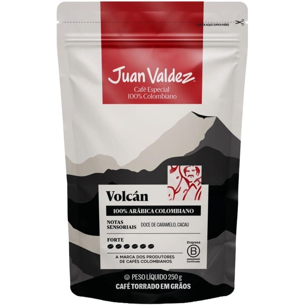 CAFÉ EM GRÃO JUAN VALDEZ VOLCAN 250G