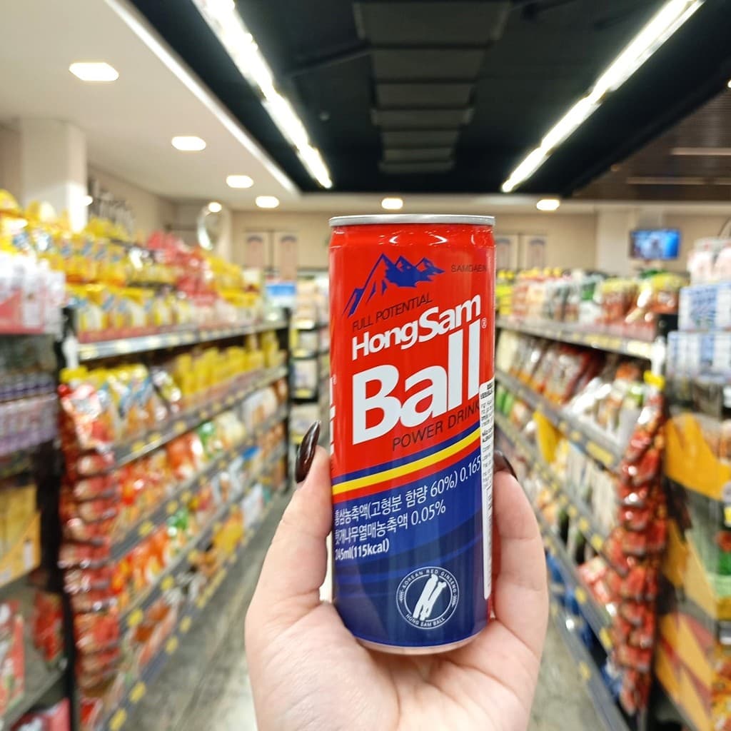 Bebida Energetica de Ginseng Vermelho - Hong Sam Ball Power Drink 245ml