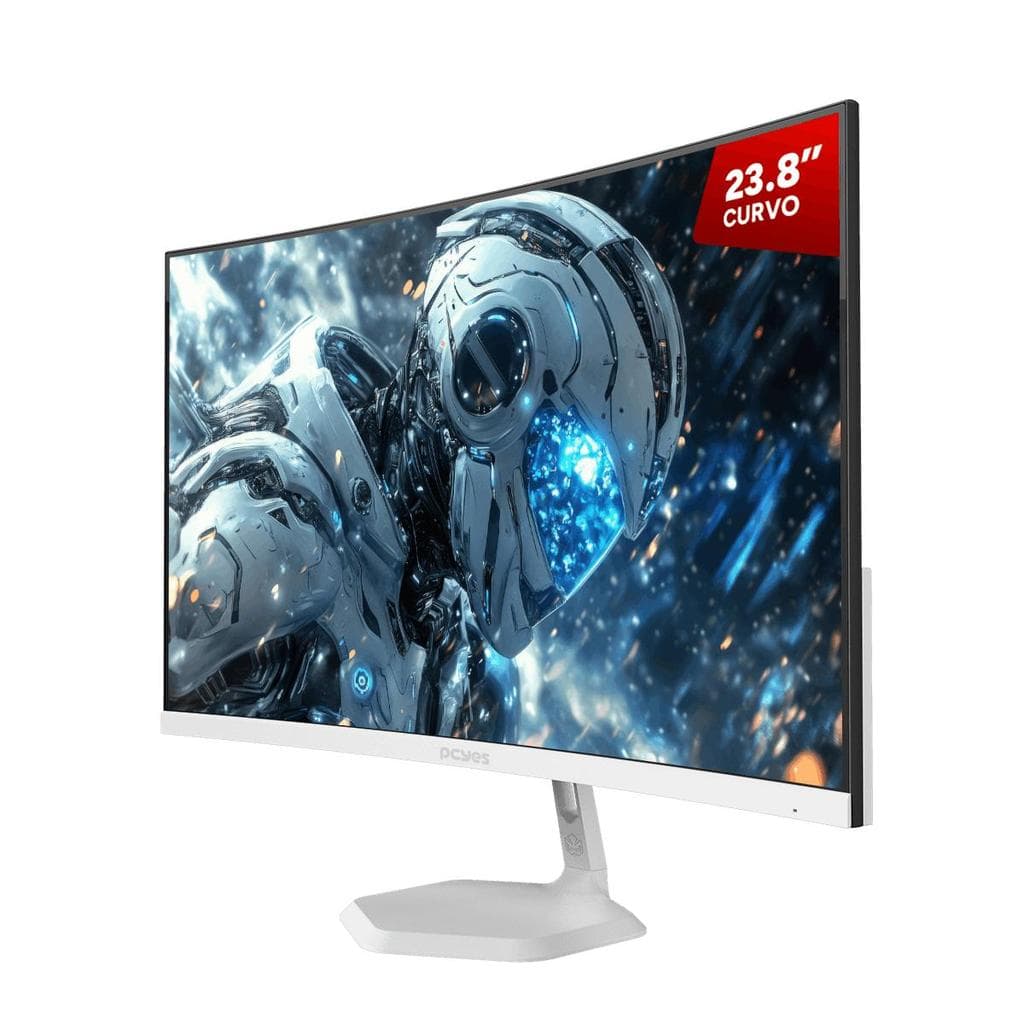 Monitor Gamer Pcyes O-Creed O23c 23.8" Curvo Fhd Va 180hz 1ms Hdmi/Dp Freesync White Ghost