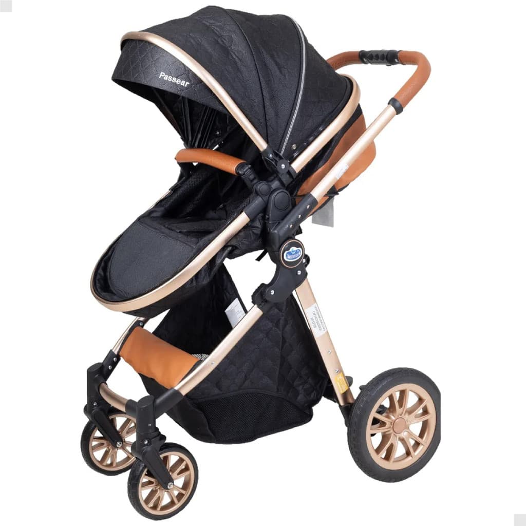 CARRINHO DE BEBE 3 EM 1  ARES PLUS - 757 PLUS PRETO