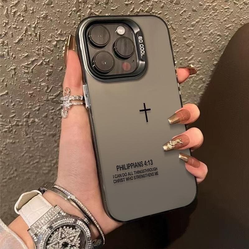 Capinha de Celular Cruz IPHONE 13 11 15 14 12 16 17 PRO MAX X XR XS MAX PLUS Proteção Anti Impacto Promoção