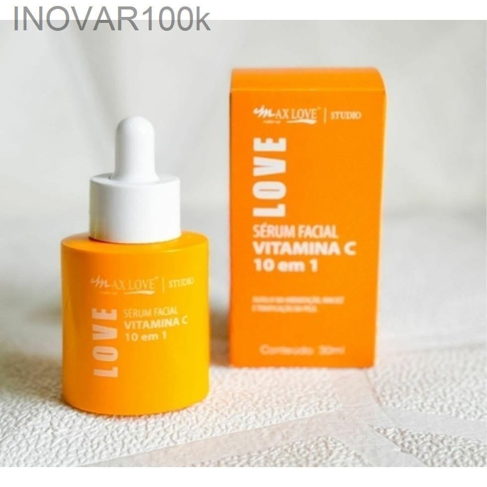 ✨ Sérum Facial Vitamina C 10 em 1 Max Love – Antioxidante, Clareador e HidratanteWB89