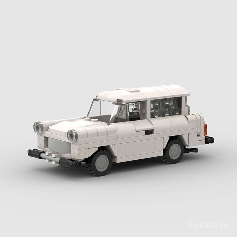 Blocos de Montar MOC de Carros Clássicos Vintage para Crianças, Meninos e Meninas, Compatíveis com Lego