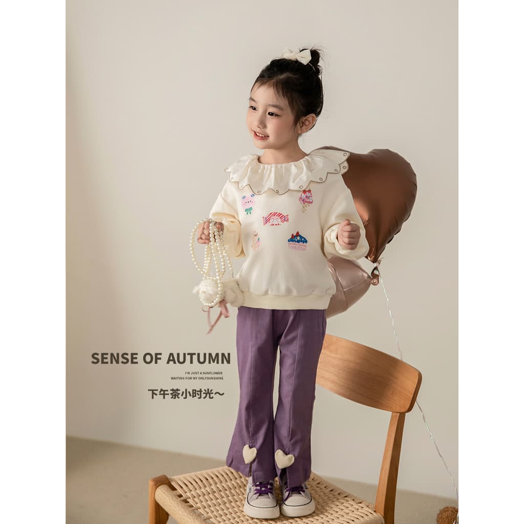 Outono no amor com linda menina meninas roupas de outono 2023 novo estilo bebê menina menina camisa do bebê coreano mole