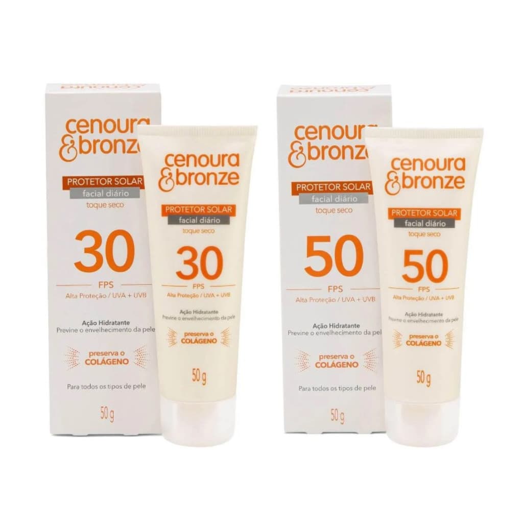Cenoura & Bronze Protetor Solar Facial Alta Proteção 50g
