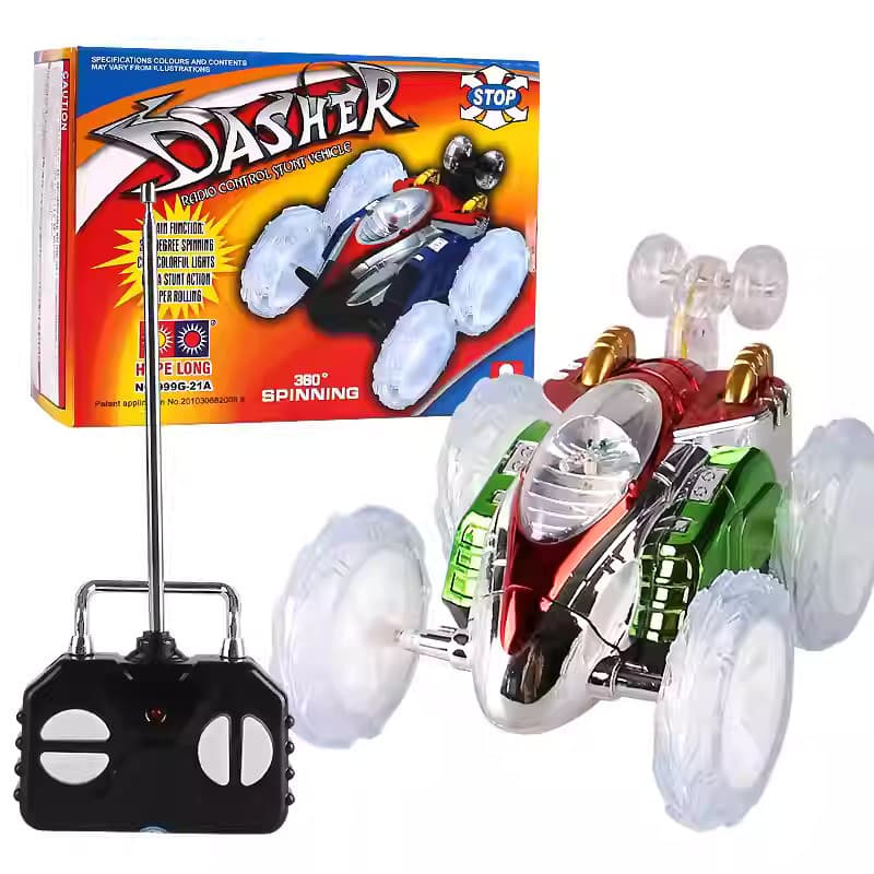Carro Controle Remoto Maluco Gira 360º C/ Luz Led Brinquedo Carrinho de control