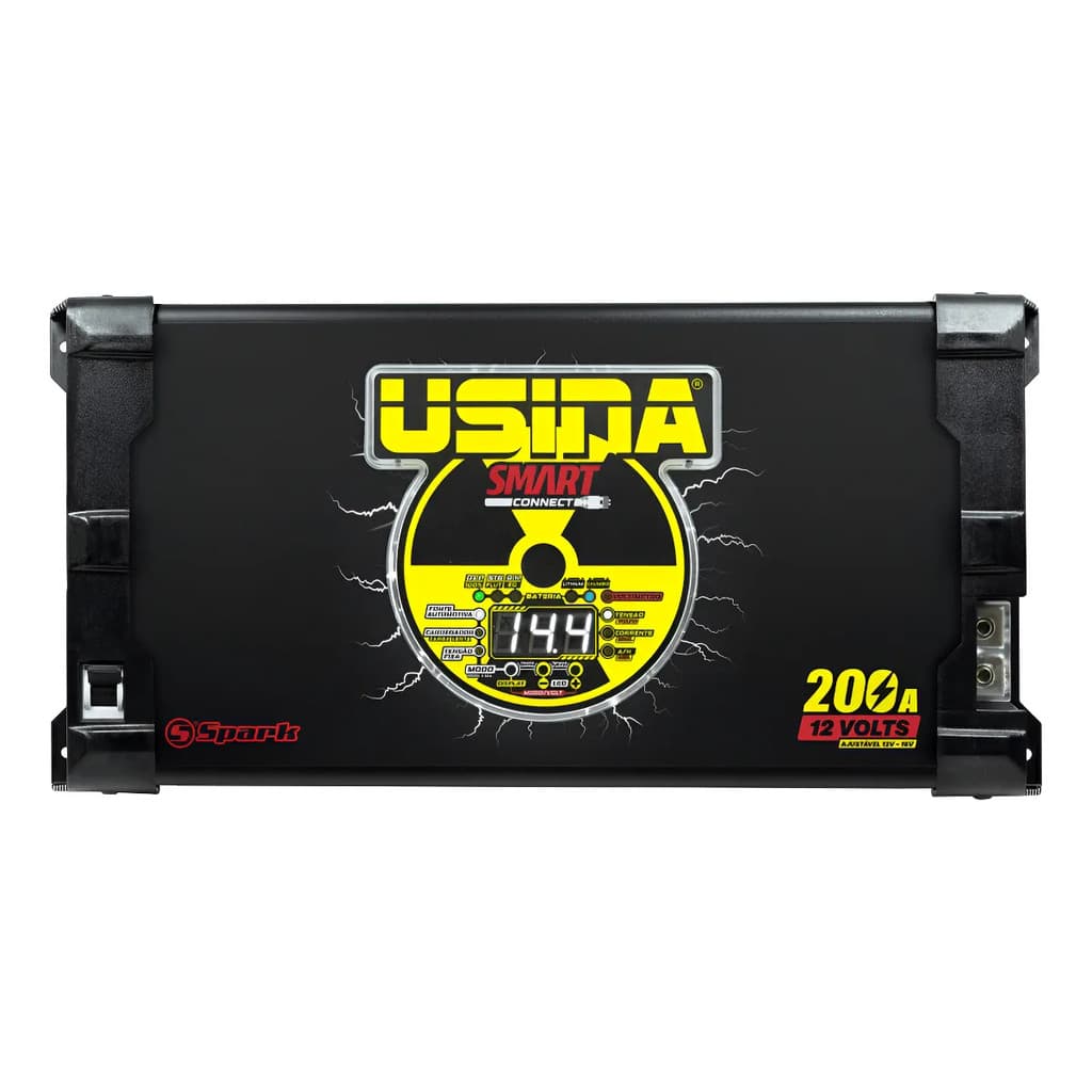 FONTE CARREGADOR 200A 12V VOLTIMETRO CONNECT SCVA USINA