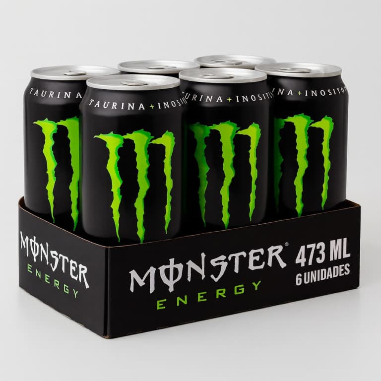 Monster Energy Tradicional 473ml Pacote 6 unidades