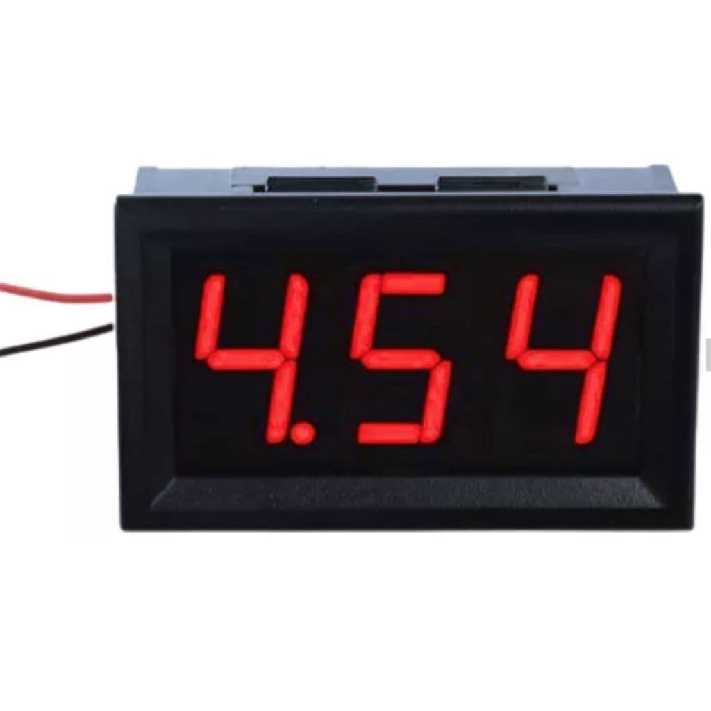 VOLTIMETRO DIGITAL DC 4,5V-32V VERMELHO