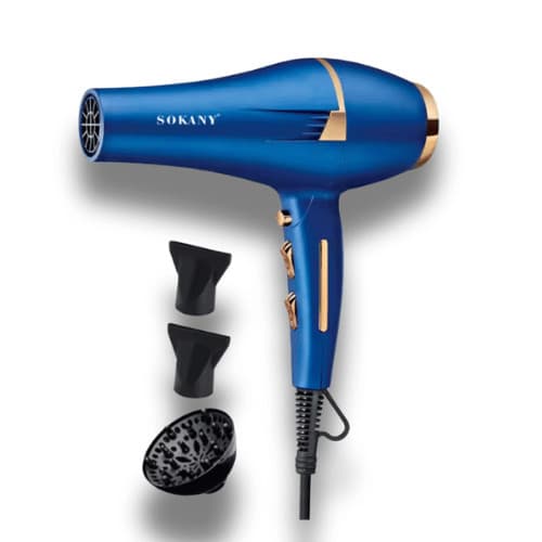 Secador de Cabelo Profissional 2400W Potente e Leve - Íons Negativos, Tourmaline, 3 Velocidades + Difusor + 2 bicos