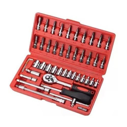 Kit Jogo De Soquete Bits Torx Chave Catraca Reversível  1/4