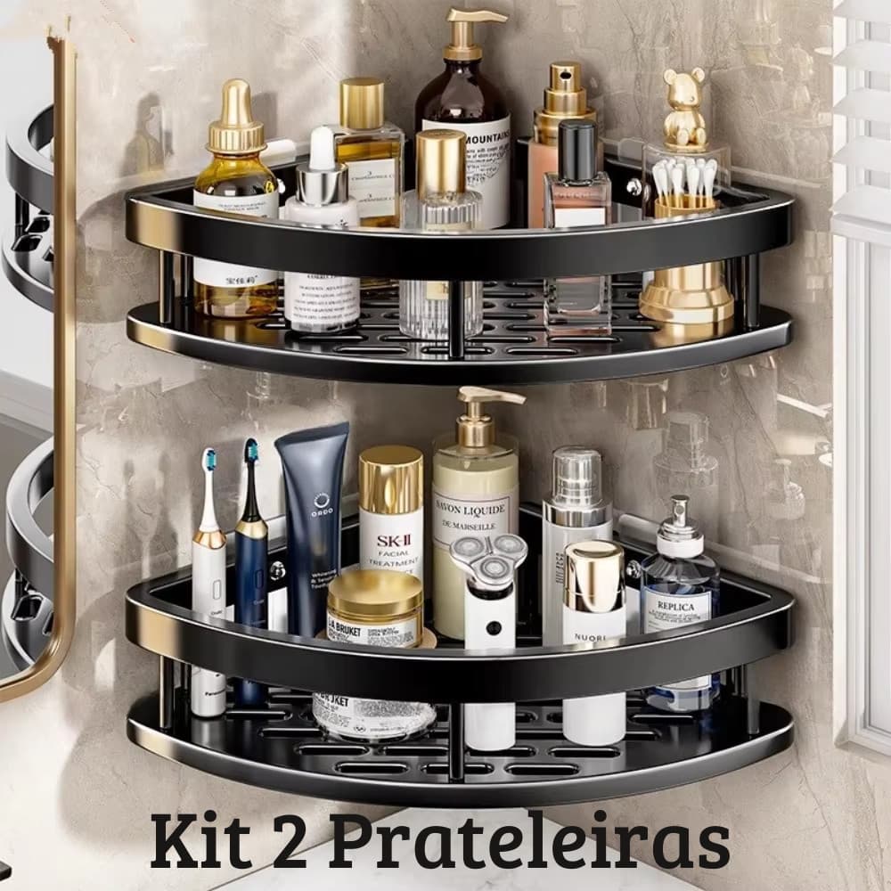 2 Prateleiras Multiuso Canto Em L Prateleira Multiuso Cozinha Banheiro Lavanderia Organizador