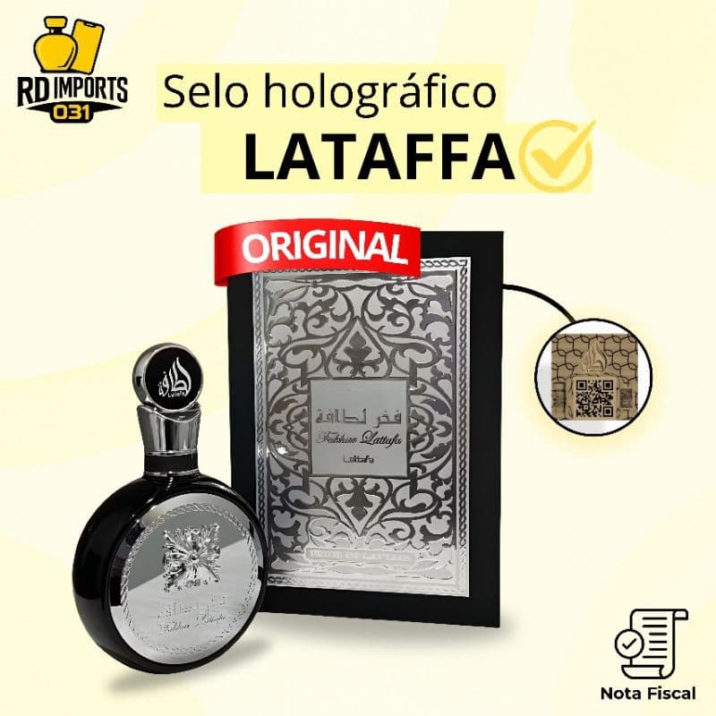 Perfume Fakhar Black Lattafa Masculino Eau de Parfum 100ml Original Importado Oriental Amadeirado