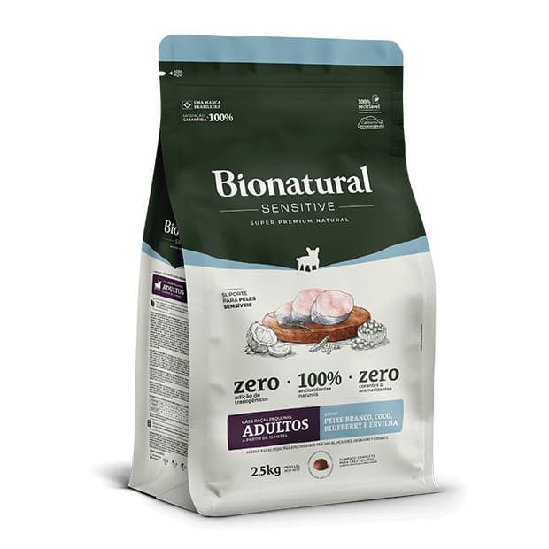 BIONATURAL SENSITIVE CÃES RP 2,5KG - ENVIO IMEDIATO