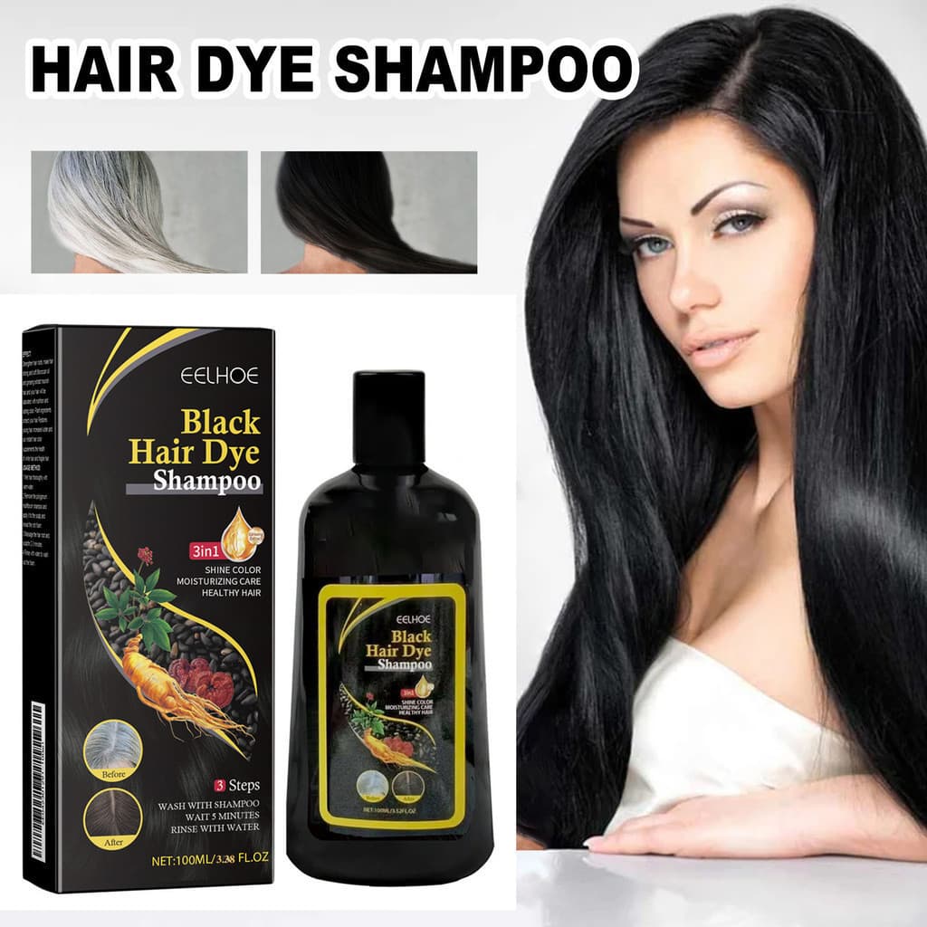 shampoo De Tintura De Cabelo E Ervas Naturais , polygonum Preto Hidratante Para O Outono