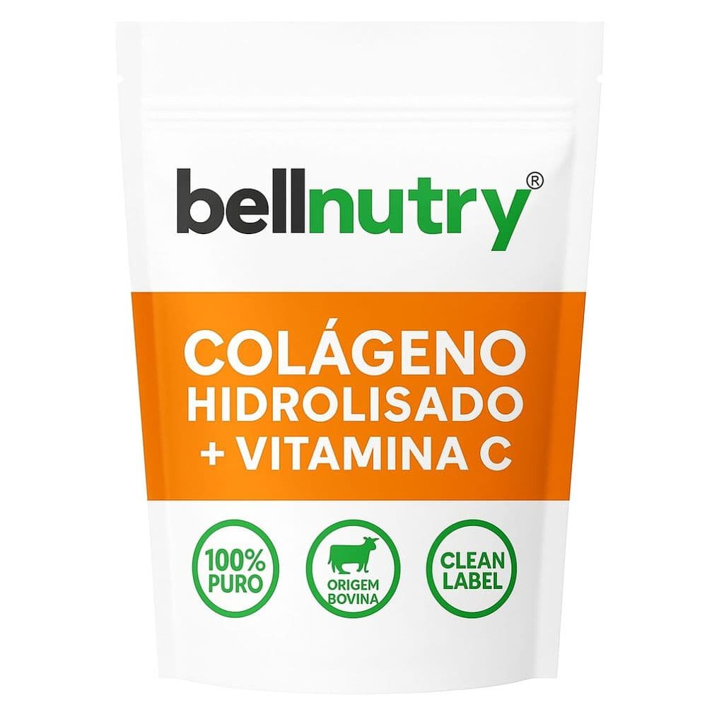 Colágeno com Vitamina C de 100g á 1kg BellNutry – Pele Jovem, Unhas Fortes e Ossos Saudáveis