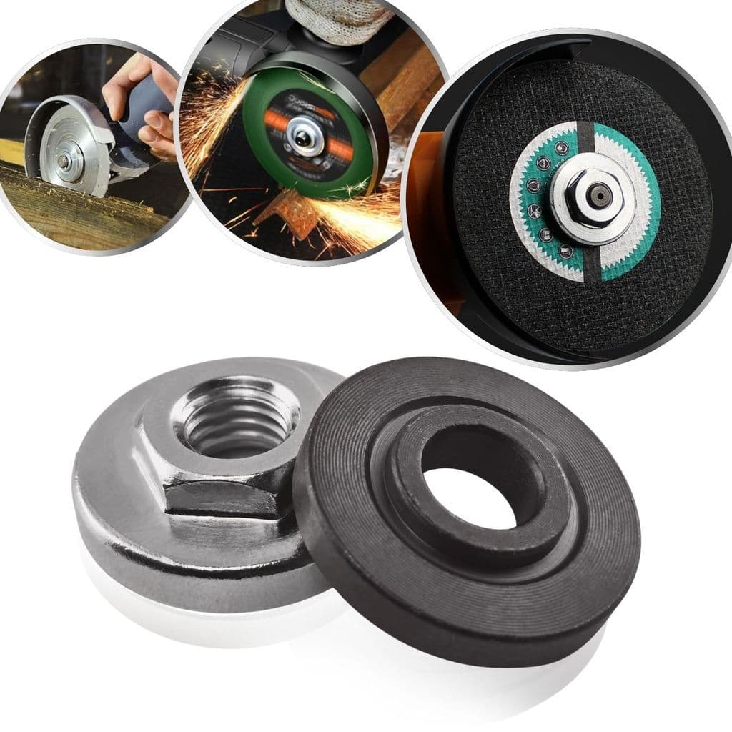 Porca Flange Rosca Aperto M10 Esmerilhadeira Lixadeira Politriz Disco Rebarbadora Universal Sextavada Angular Trava Fixa
