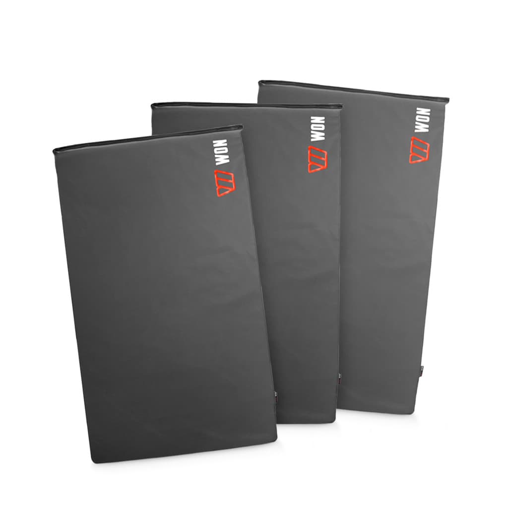 Kit Colchonete WON Alta Densidade D80 95x55x3 cm Preto 3 un Treino Academia Casa Pilates Yoga