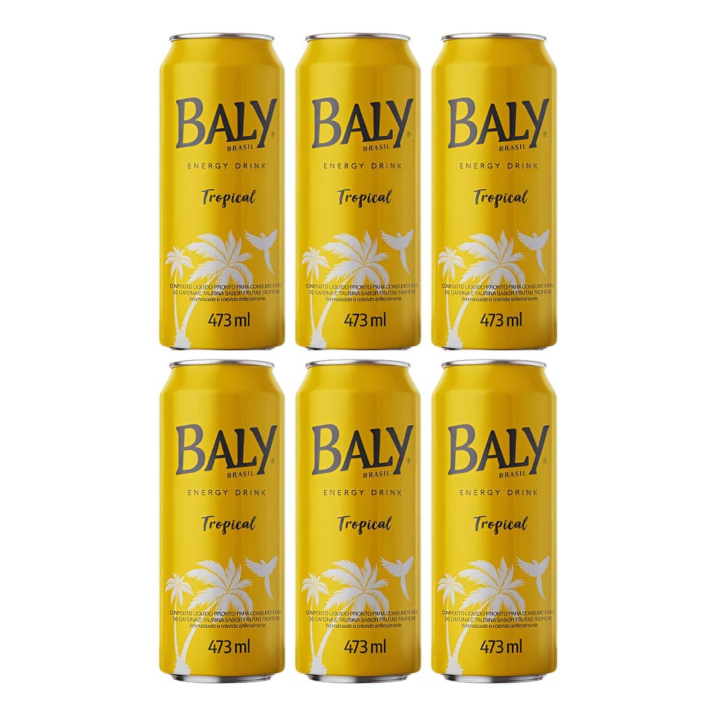 Kit C/6 Energetico Bally Tropical 473ml