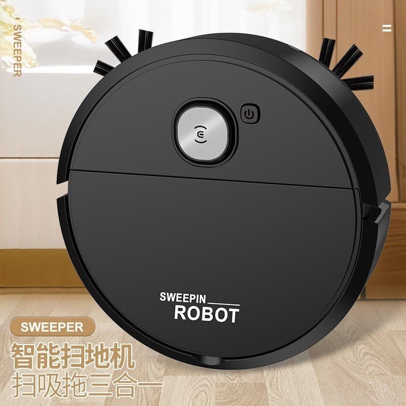 B&BRobô Varredora/Aspirador De Pó  Automática 3 Em 1 Limpeza Doméstica Robótico Inteligente E Silencioso