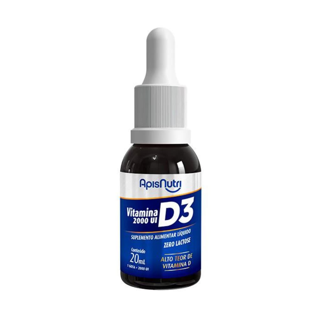 Suplemento de Vitamina D3 2000 UI 20ml Gotas Apisnutri - SV