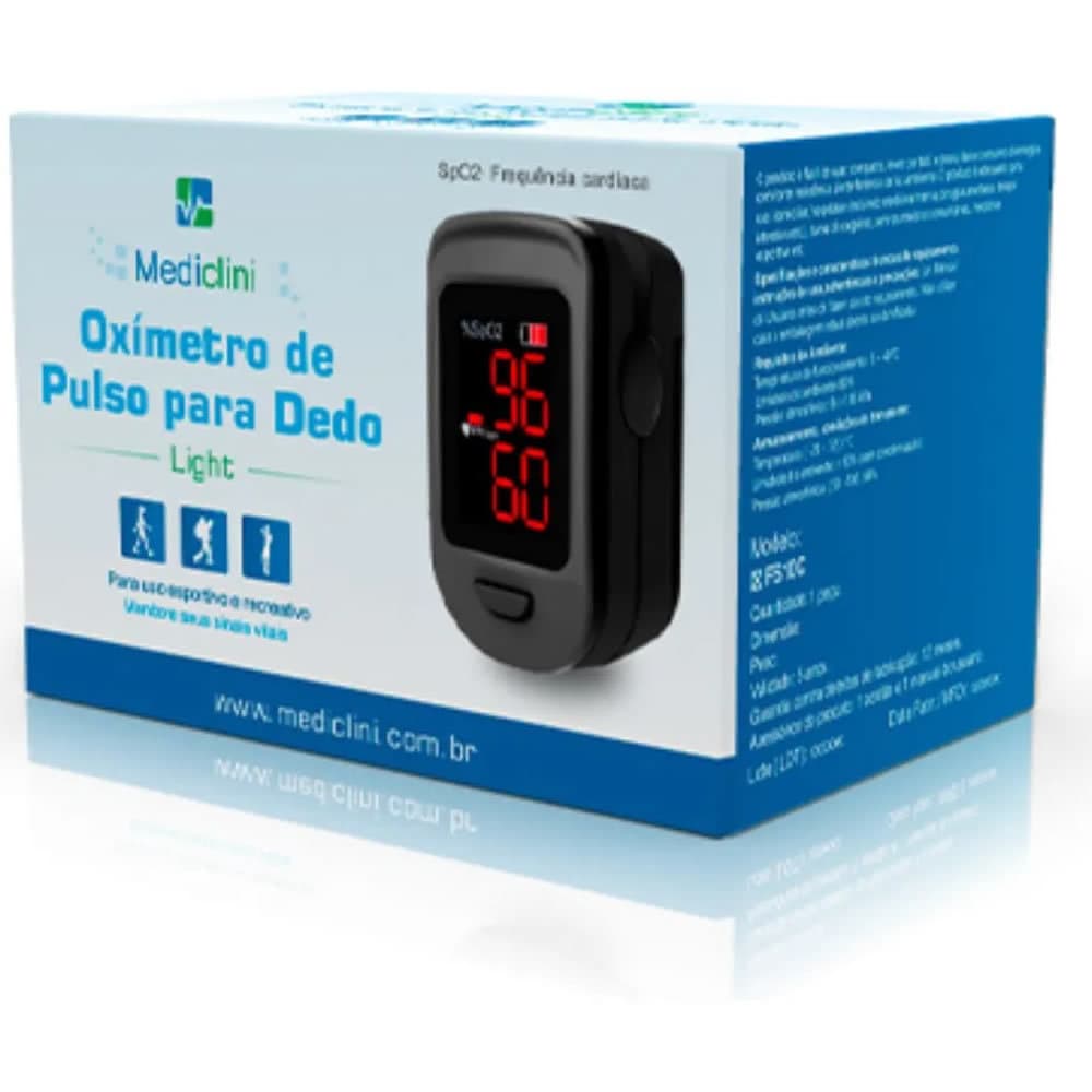 Oximetro Display no sensor de dedo Adulto - Mediclini