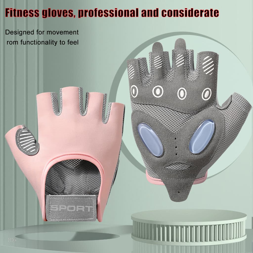 HIG Luvas De Halteres De Meio Dedo Para Homens E Mulheres Levantamento De Peso Treino Fitness Resistentes Ao Desgaste Ex