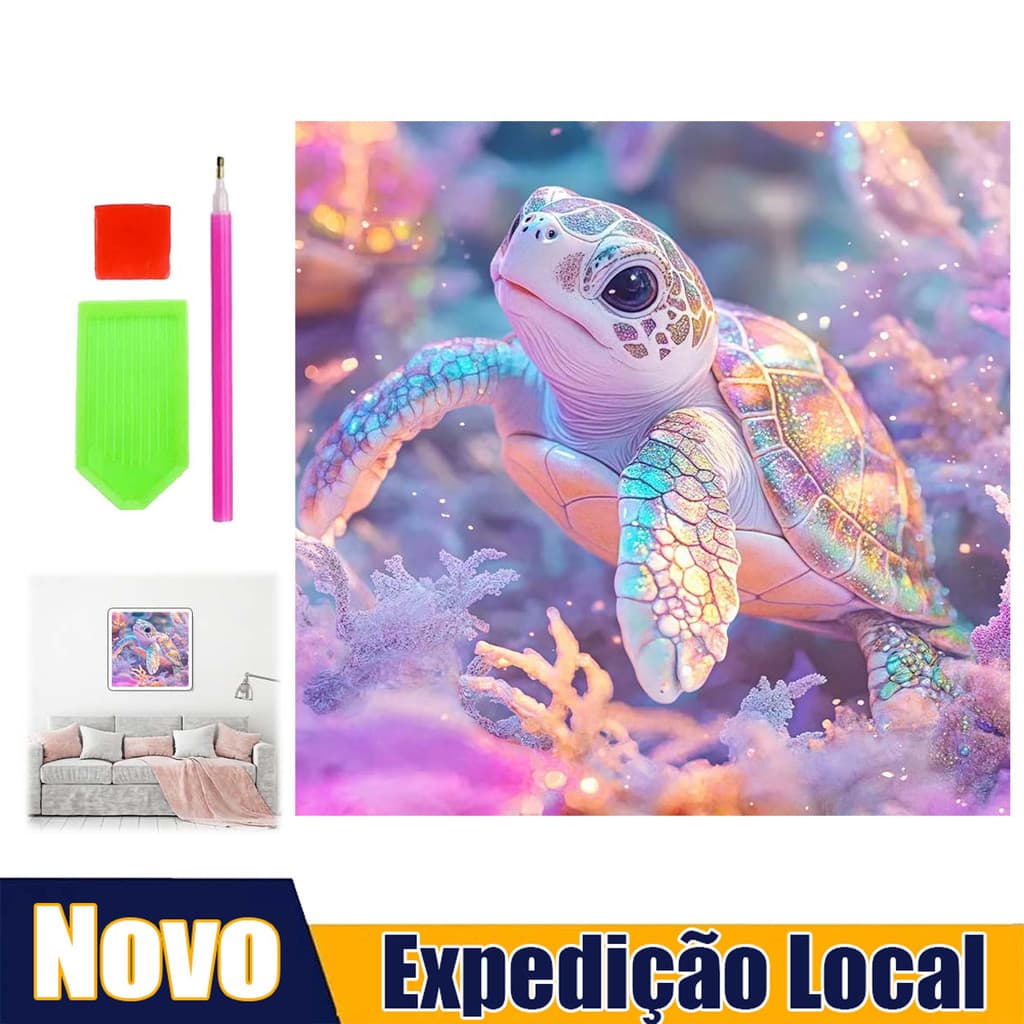 30*30 cm tartaruga pintura diamante conjunto 5D diamante arte cheia de diamantes decoração tridimensional