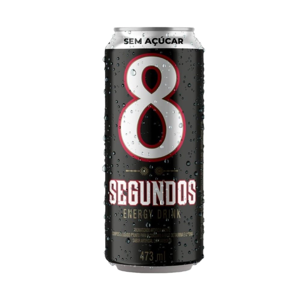 Energético Funada 8 Segundos Tradicional Zero Açucar- 473 ml
