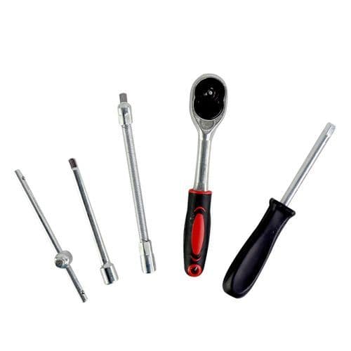 Maleta Kit Ferramentas Profissional Chaves Com Binador Soquetes 46 Pecas Completo