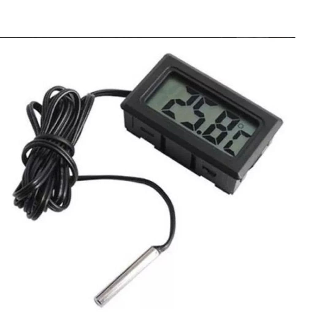 TERMOMETRO DIGITAL COM SONDA - MEDE TEMPERATURA DE AQUÁRIOS REFRIGERADORES ESTUFAS