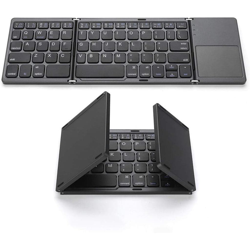 Teclado sem fio dobrável portátil ultrafino com Touchpad adequado para Tablets ou telefones celulares