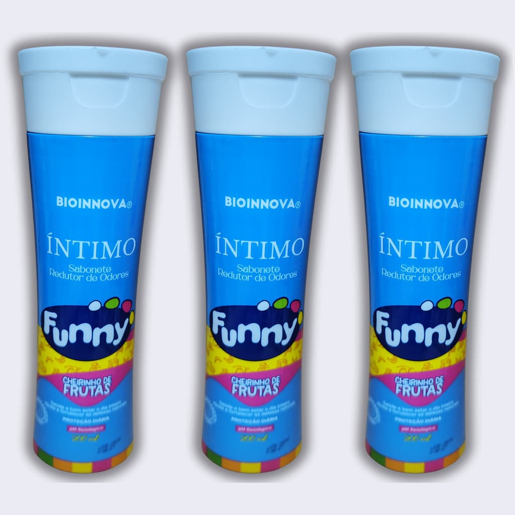 Kit 3 Sabonete Intimo Funny 200 ml BioInnova
