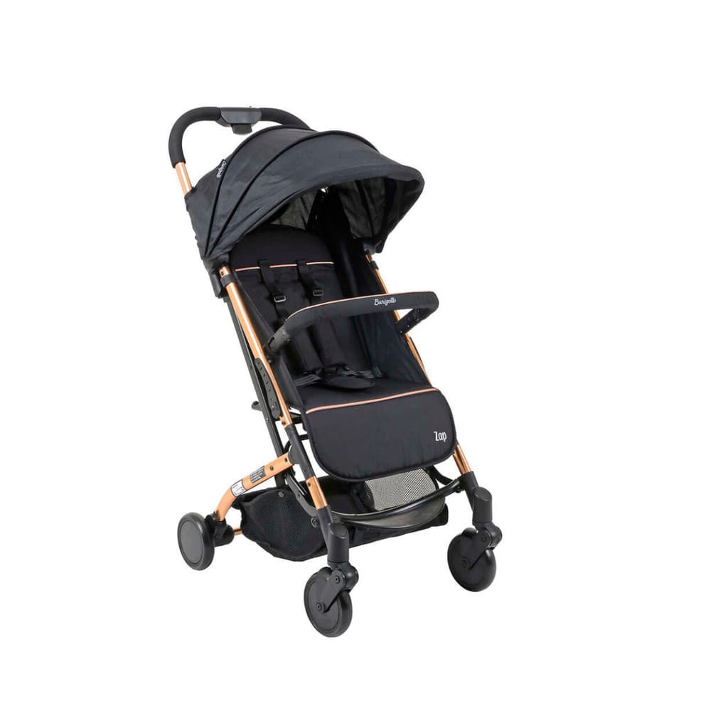 Carrinho de Bebê Zap Metal Cobre - Até 15kg Compacto Múltiplas Posições de Recline - Burigotto