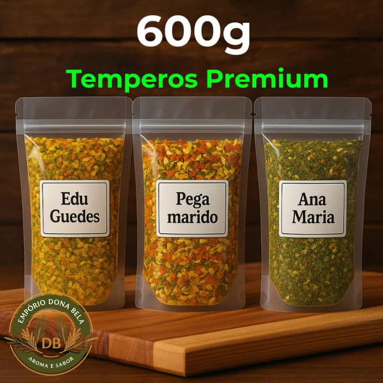 Super KitKit de Temperos ( 600g de Tempero )–Ana Maria, Pega Marido, Edu Guedes – Premium Gourmet