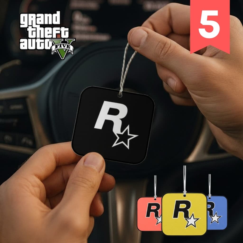 Kit 5x Aromatizante Veiculo Cheirinho de Carro GTA Original