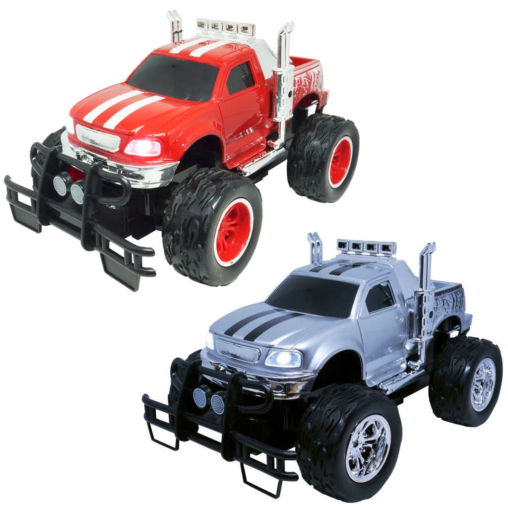 Carrinho Controle Remoto Elétrico Recarregável Picape Monster Car Off Road Importway BW026