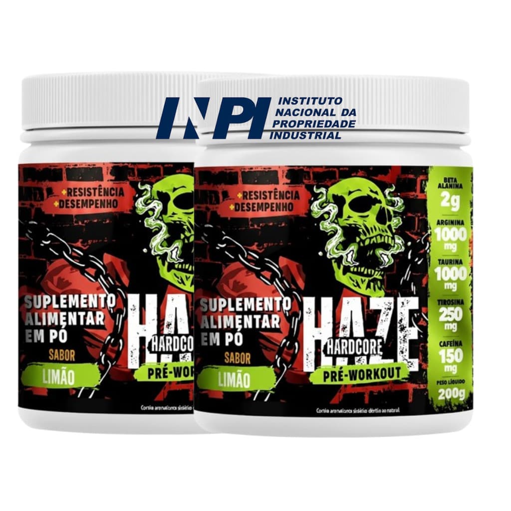 2 Haze Hardcore Nutricost 200gr - Pré treino Premium